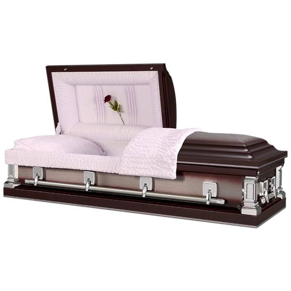 Clayton Plum Metal Casket